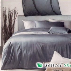 Bộ chăn ga gối cotton Ai Cập màu xám CAT 18B