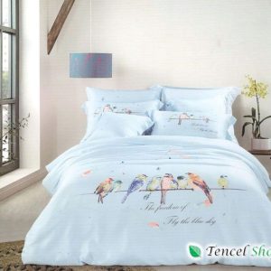 Bộ vỏ chăn ga gối 100% Tencel 40s - TCF 107