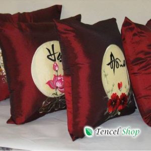 Bộ vỏ gối tựa thêu Xuân Hạ Thu Đông - GV202