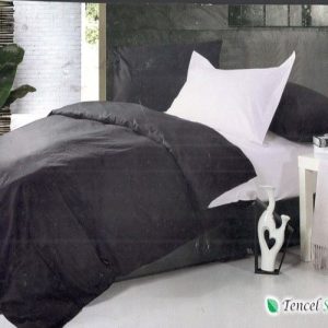 Bộ chăn ga gối phối màu đen trắng - LC 121
