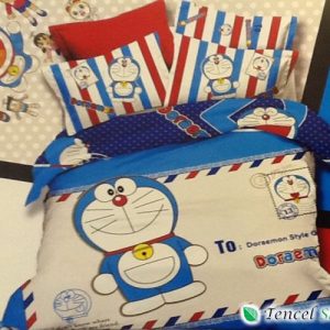 Bộ chăn ga gối cotton lụa hình Doreamon - CTL 1145