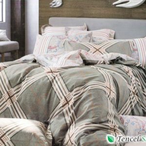 Bộ Vỏ Chăn Ga Gối 100% Tencel Nhung Ga Phủ Chần Bông - TCG 073
