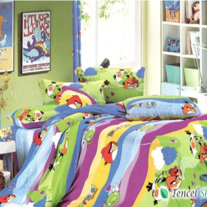 Bộ chăn ga gối trẻ em angry bird - TCL 004